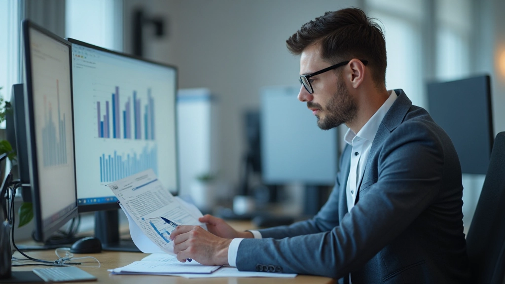 Семья анализирует финансовые данные за столом с графиками расходов на ноутбуке